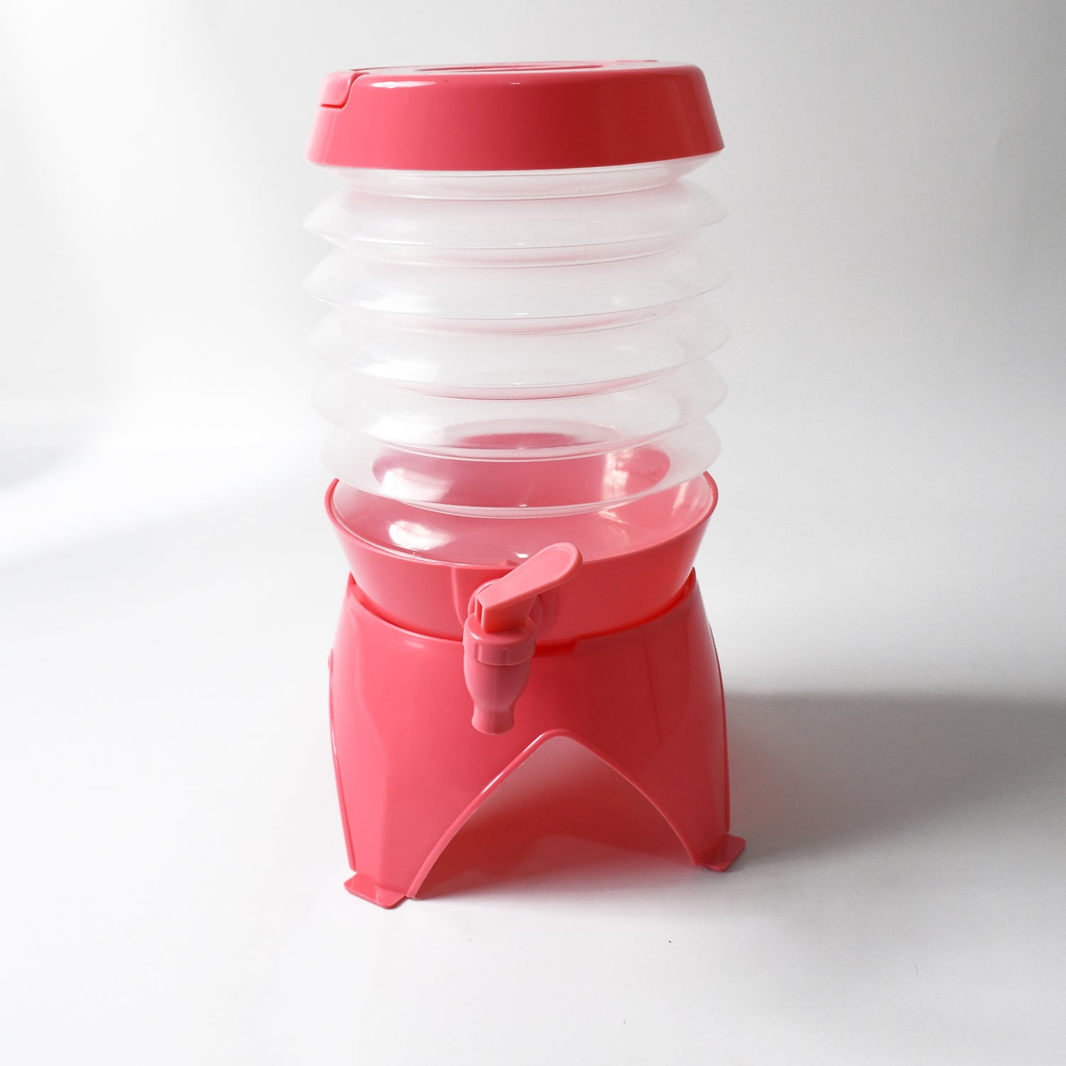 Plastic Collapsible Beverages Container with Tap Cold Drink Dispenser Folding Water Storage Water Jug Tank for Home and Outdoor Party Traveling Picnic (3.5 Litter/ Multicolor) Plastic Collapsible Beverages Container with Tap Cold Drink Dispenser Folding Water Storage Water Jug Tank for Home and Outdoor Party Traveling Picnic (3.5 Litter/ Multicolor)